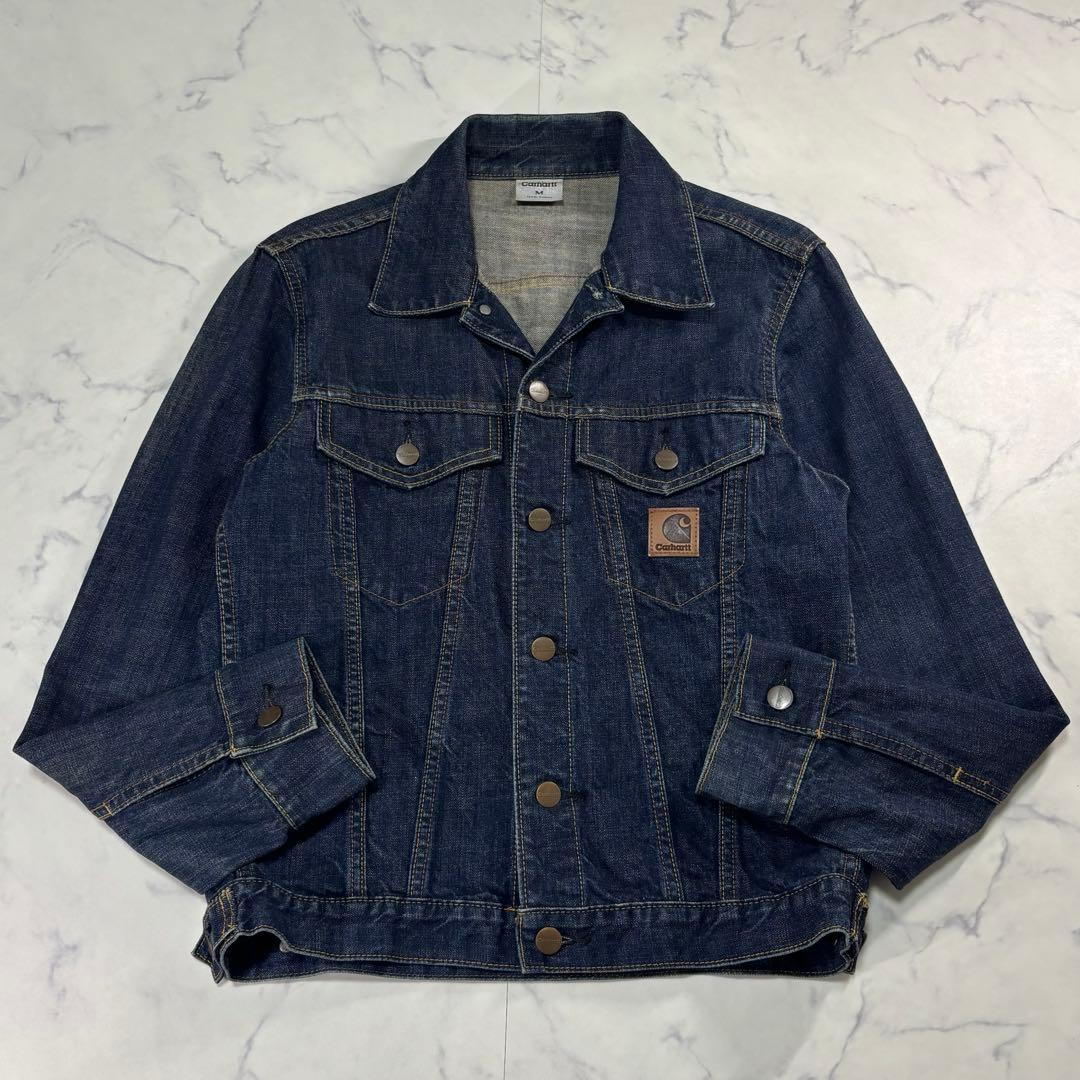 カーハート デニムジャケット インディゴ Ｇジャン 3rd 革パッチ