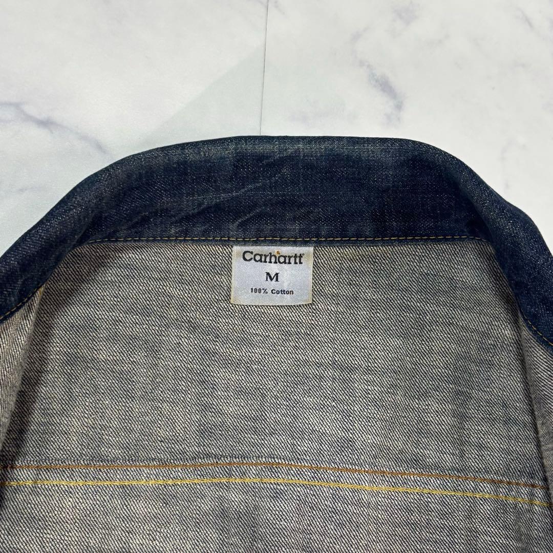 カーハート デニムジャケット インディゴ Ｇジャン 3rd 革パッチ