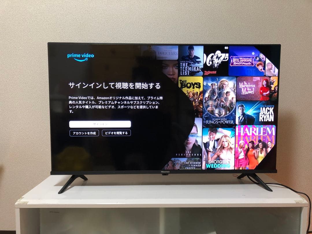 2025年製ハイセンス hisense 40型　スマーホテレビ 40A4N