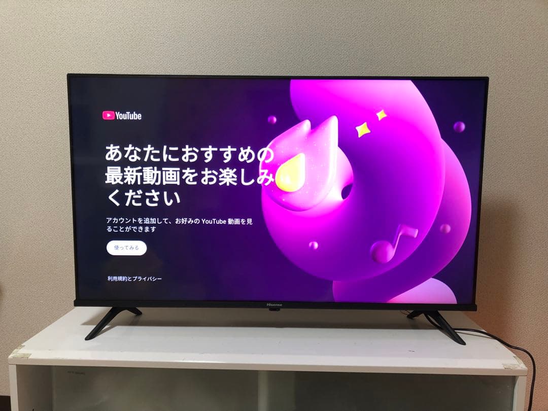 2025年製ハイセンス hisense 40型　スマーホテレビ 40A4N
