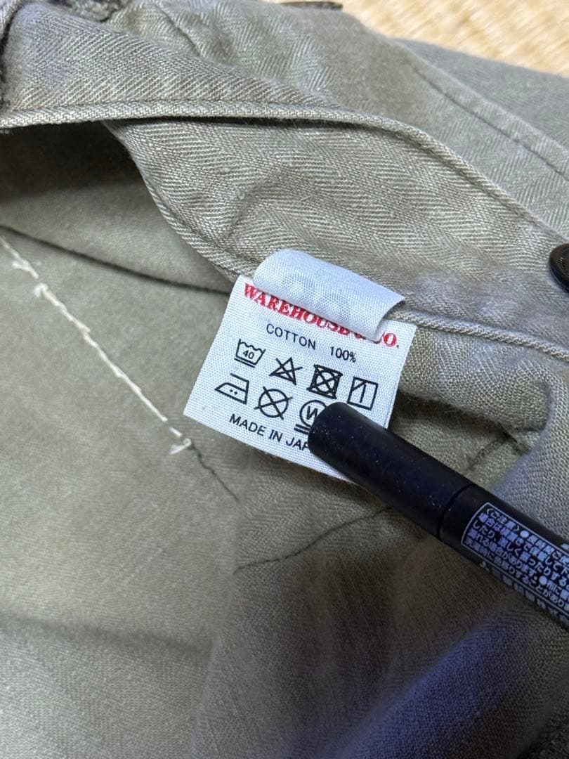ウエアハウス　ミリタリーパンツ サイドポケット