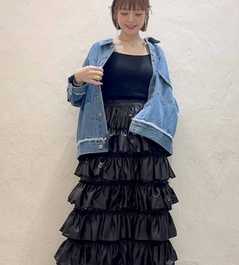 ニコアンド　デニムジャケット　オーバーサイズ　ブルゾン