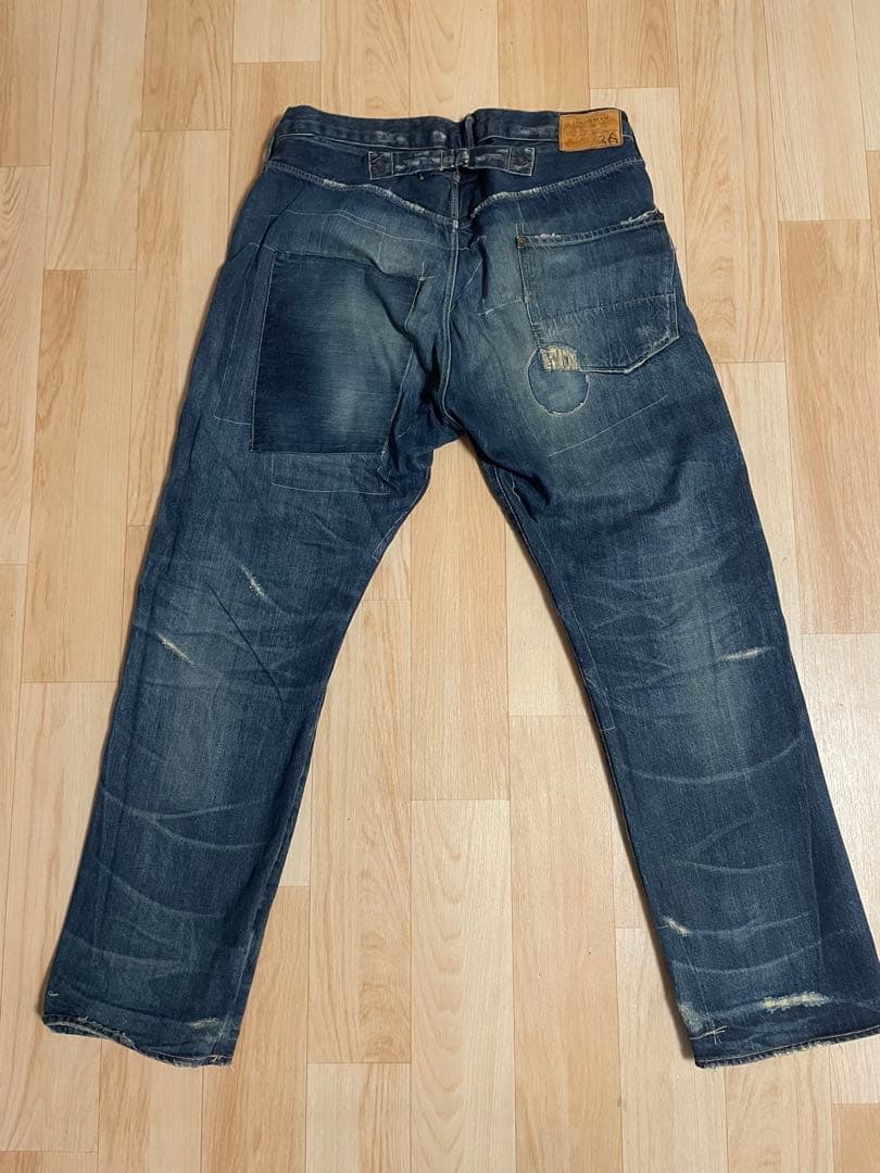 アナクロノーム　ダメージ加工デニム　ANR118 w36