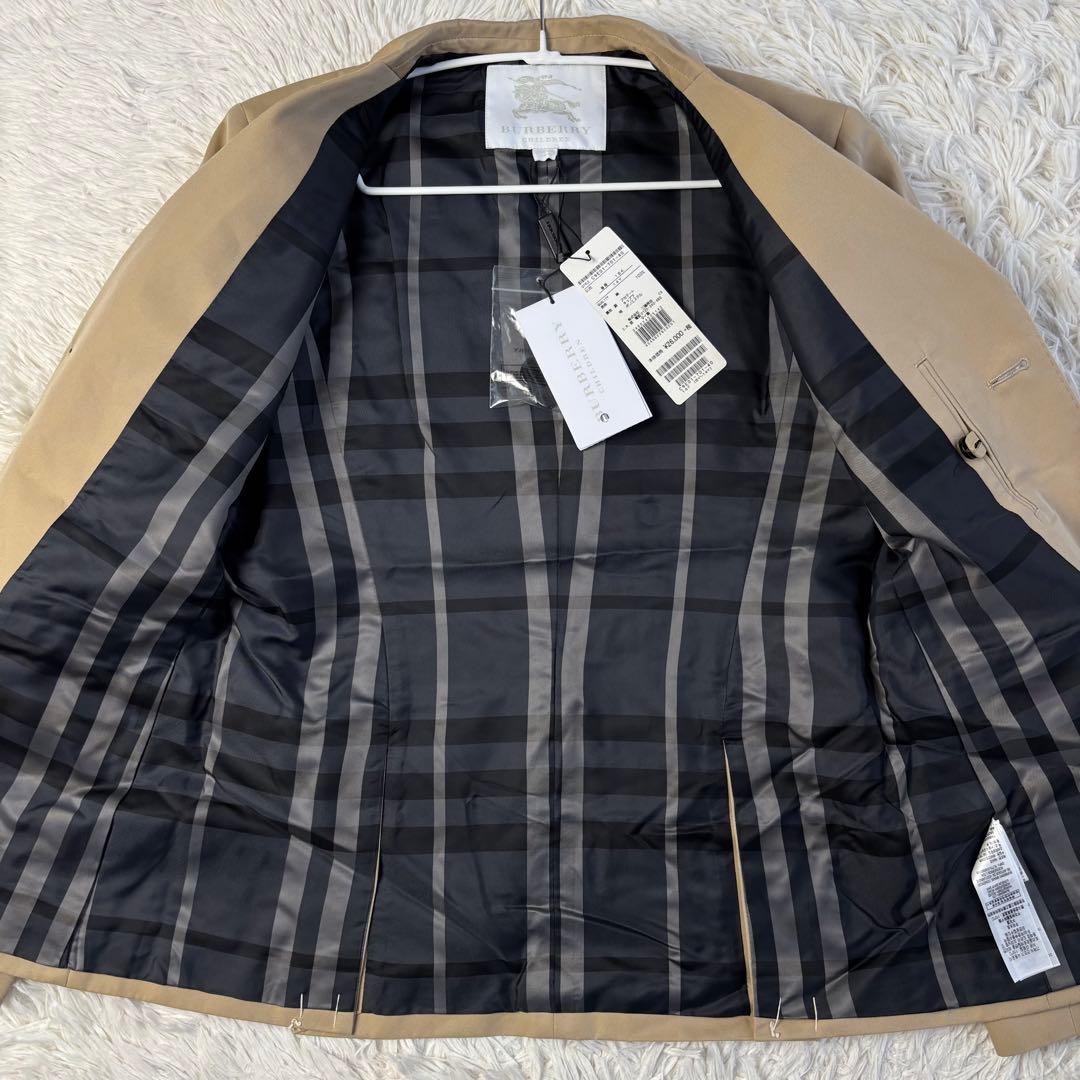 (タグ付) バーバリーチルドレン テーラードジャケット ベージュ ノバチェック