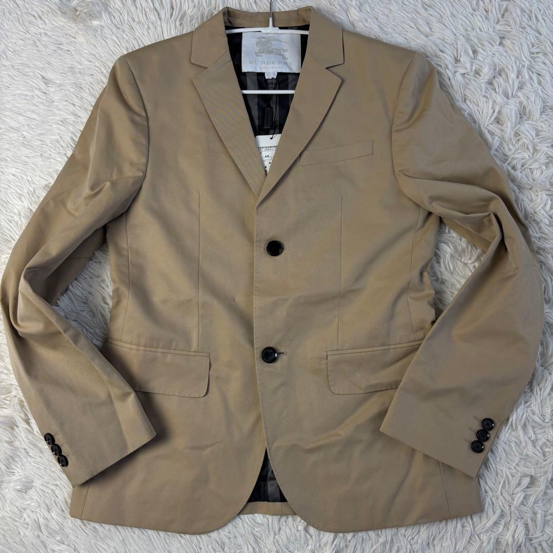 (タグ付) バーバリーチルドレン テーラードジャケット ベージュ ノバチェック