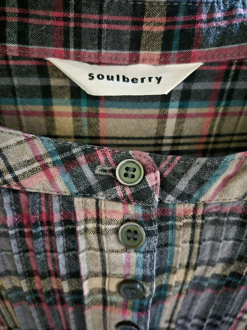 ソウルベリー　チェックのワンピース