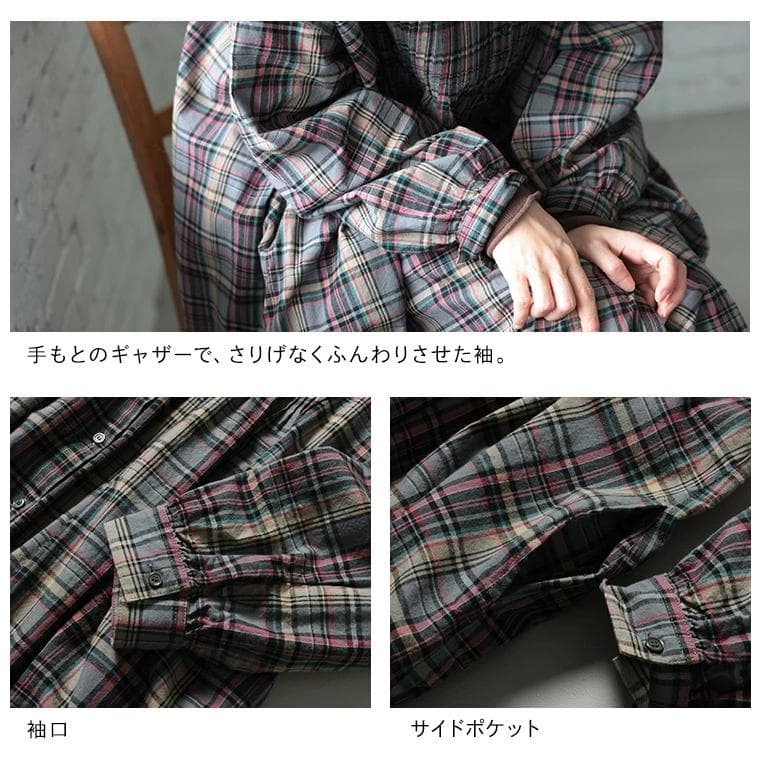 ソウルベリー　チェックのワンピース