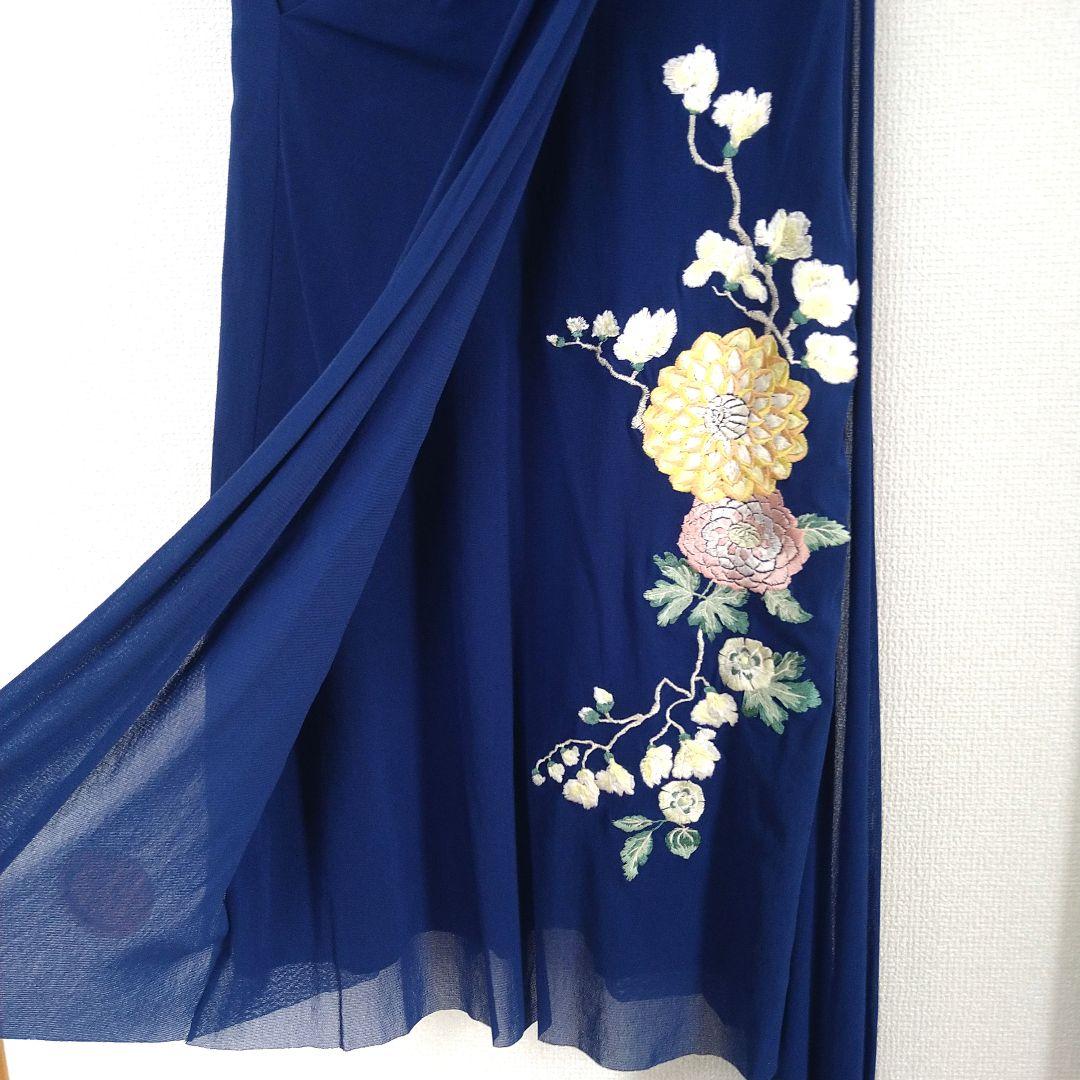 VIVIENNE TAM 刺繍ノースリーブレスドレス(ひざ丈)サイズ0