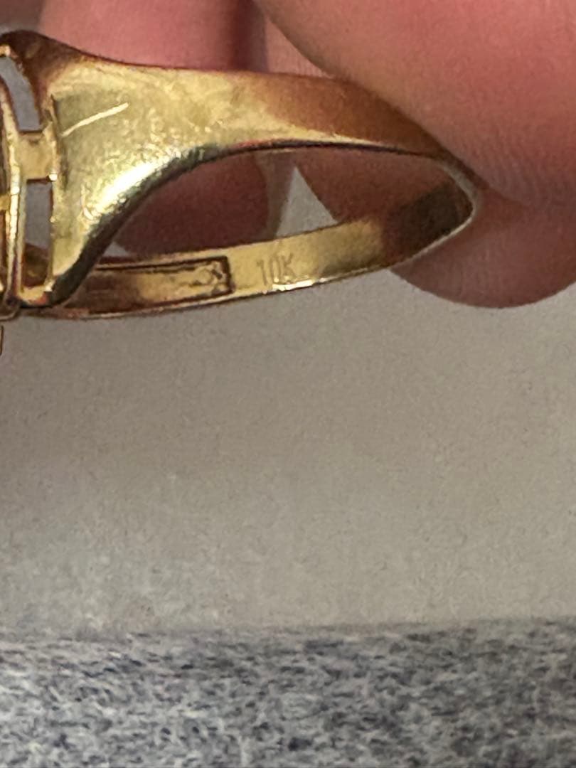 AVALANCHE 10K ゴールド ストーンリング　8号号