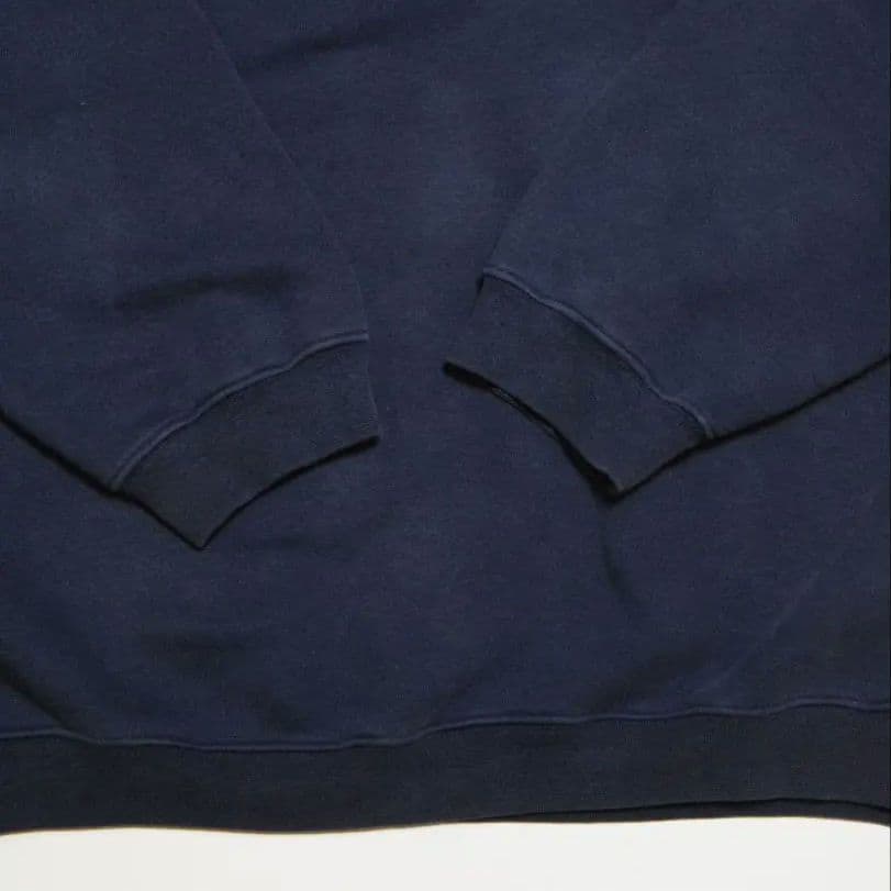 ​【希少・ギリシャ製】90s NIKE スウェット 刺繍ロゴ ネイビー XL