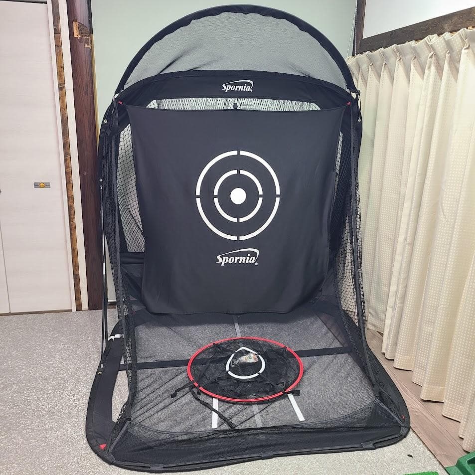 【Spornia】スポーニア 自動返球ゴルフネットコンパクト160㎝☆美品です。