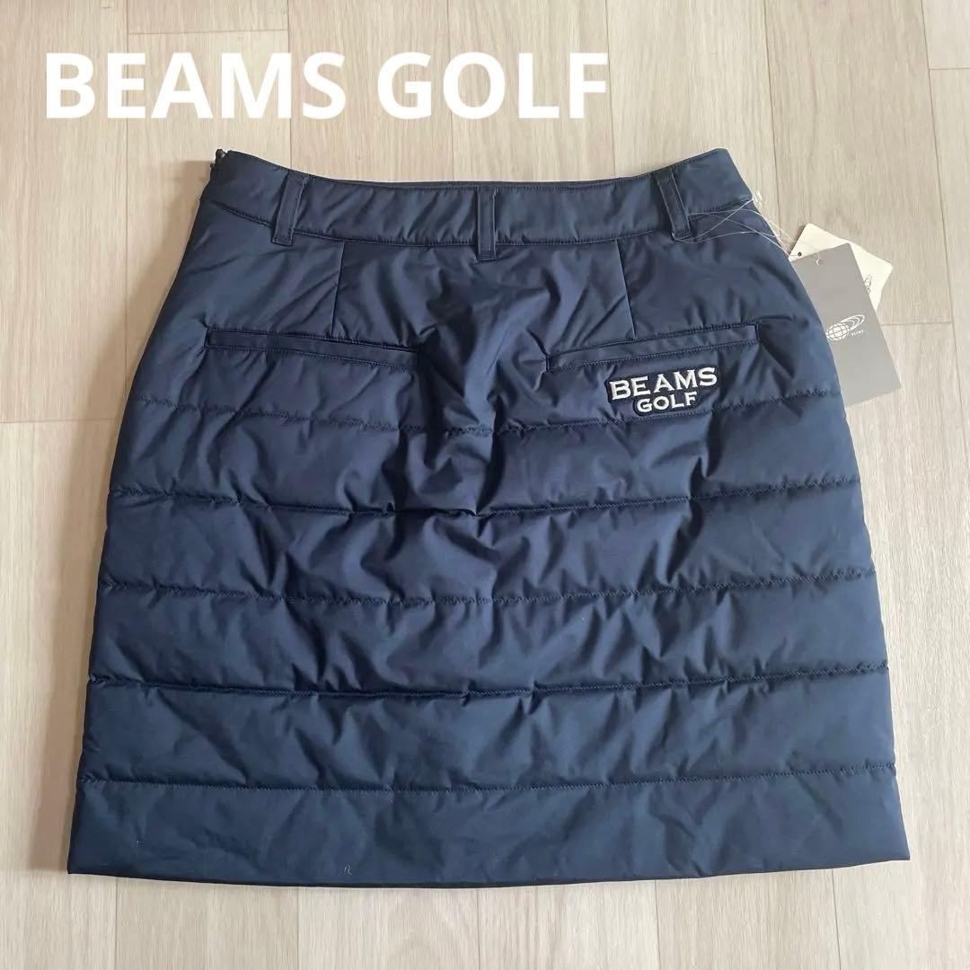 ビームスゴルフ　パテッド　中綿スカート　ネイビー　 M