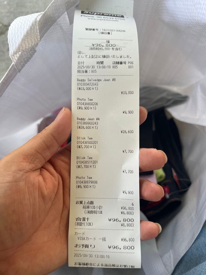 パンツ Supreme Baggy Selvedge Jean (25FW) \"Rigi