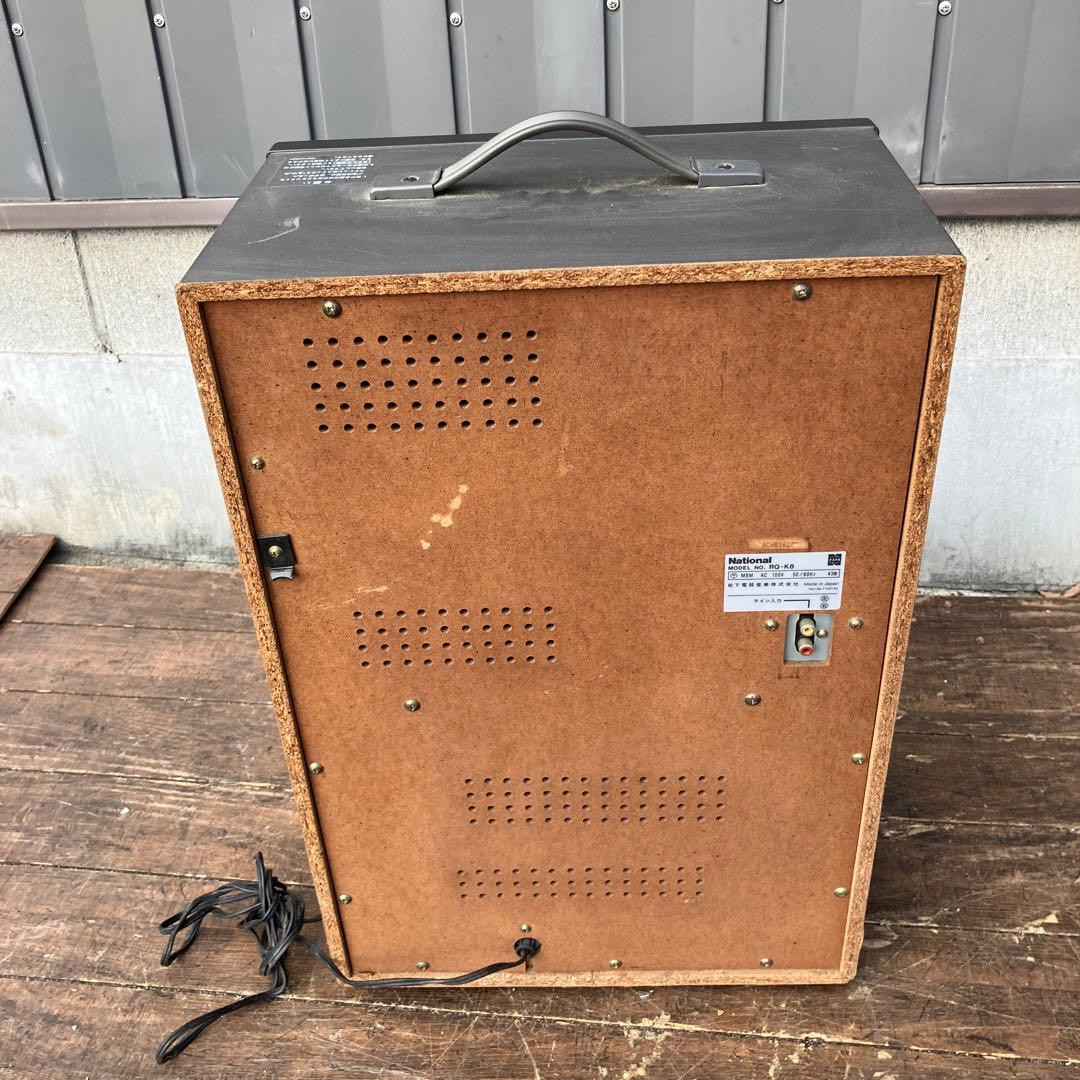 B-1 ナショナル 8トラック ダブルカセット カラオケ機 RQ-K8 レトロ