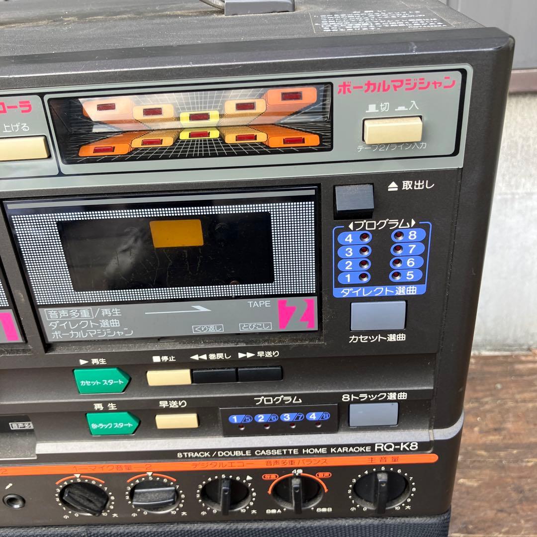 B-1 ナショナル 8トラック ダブルカセット カラオケ機 RQ-K8 レトロ
