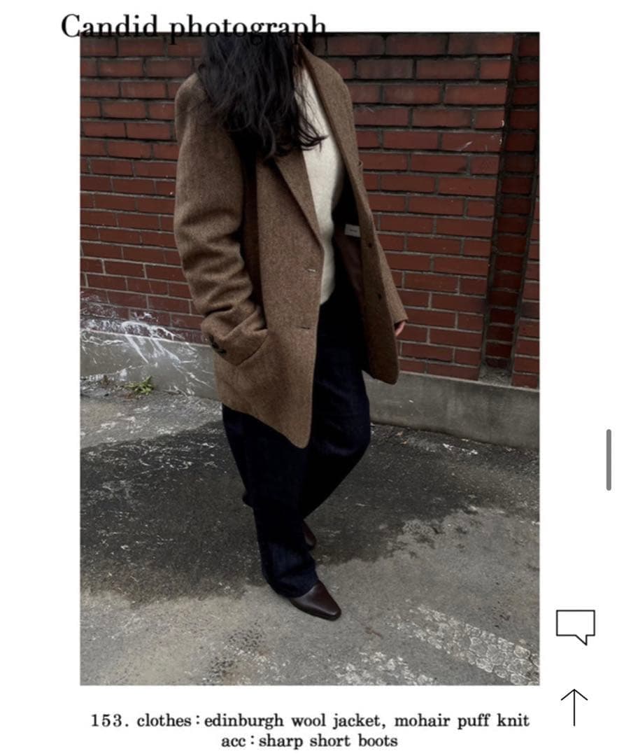 OHOTORO “Edinburgh wool jacket”