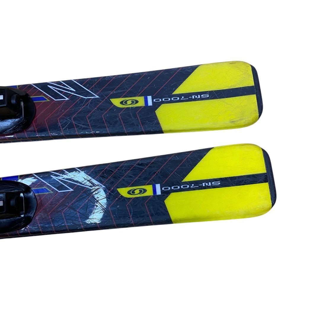 ≪サロモン≫スキー４点セット 板120cm ブーツ 23～23.5cm Jr規格