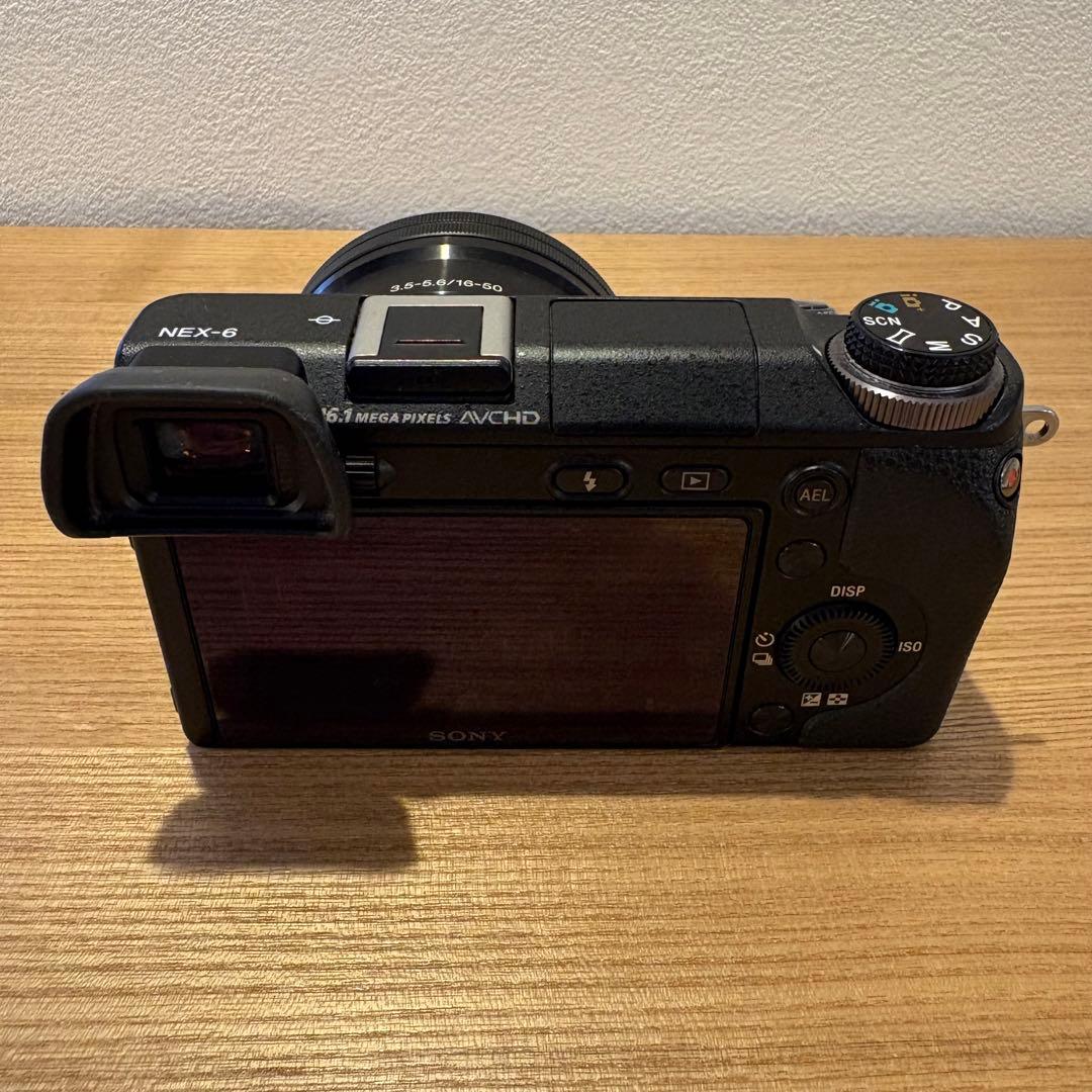 【極美品】ソニーミラーレス SONY NEX-6 ズームレンズキット 充電器