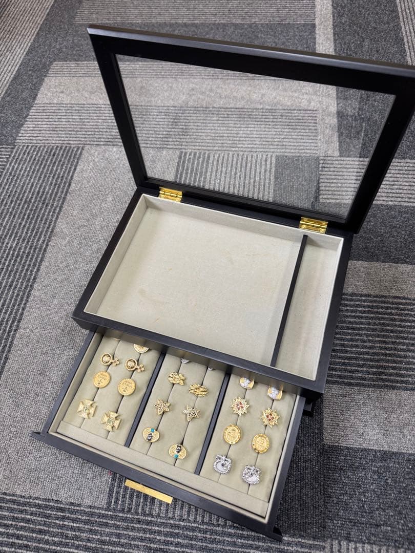 シルバー 金メッキ 925 カフスボタン 12セット