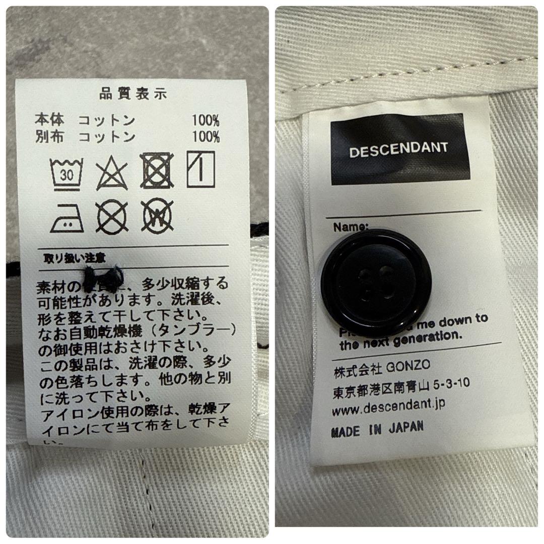 美品 DESCENDANT DC-3 WIDE TROUSERS 黒 4 XL