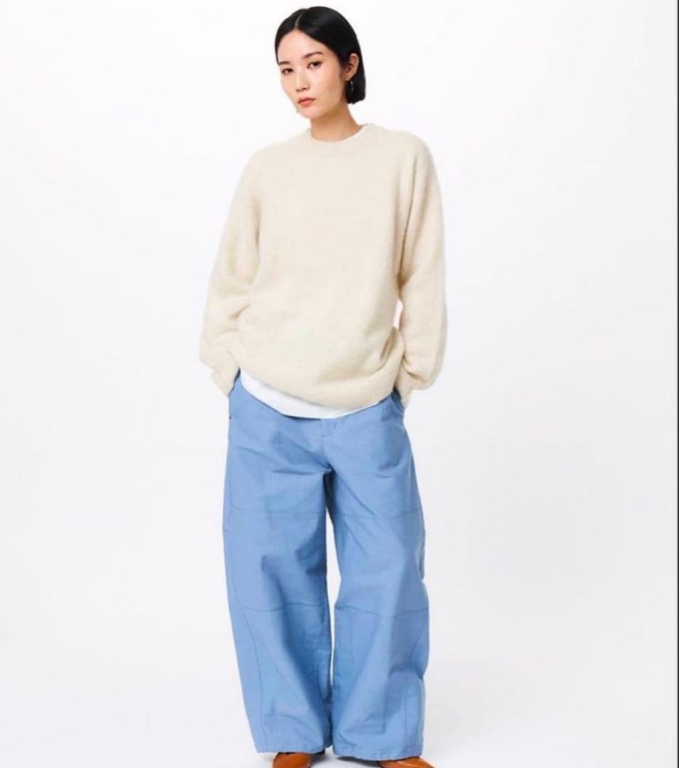 STUNNING LURE ホワイトヤクニットプルオーバー オフホワイト