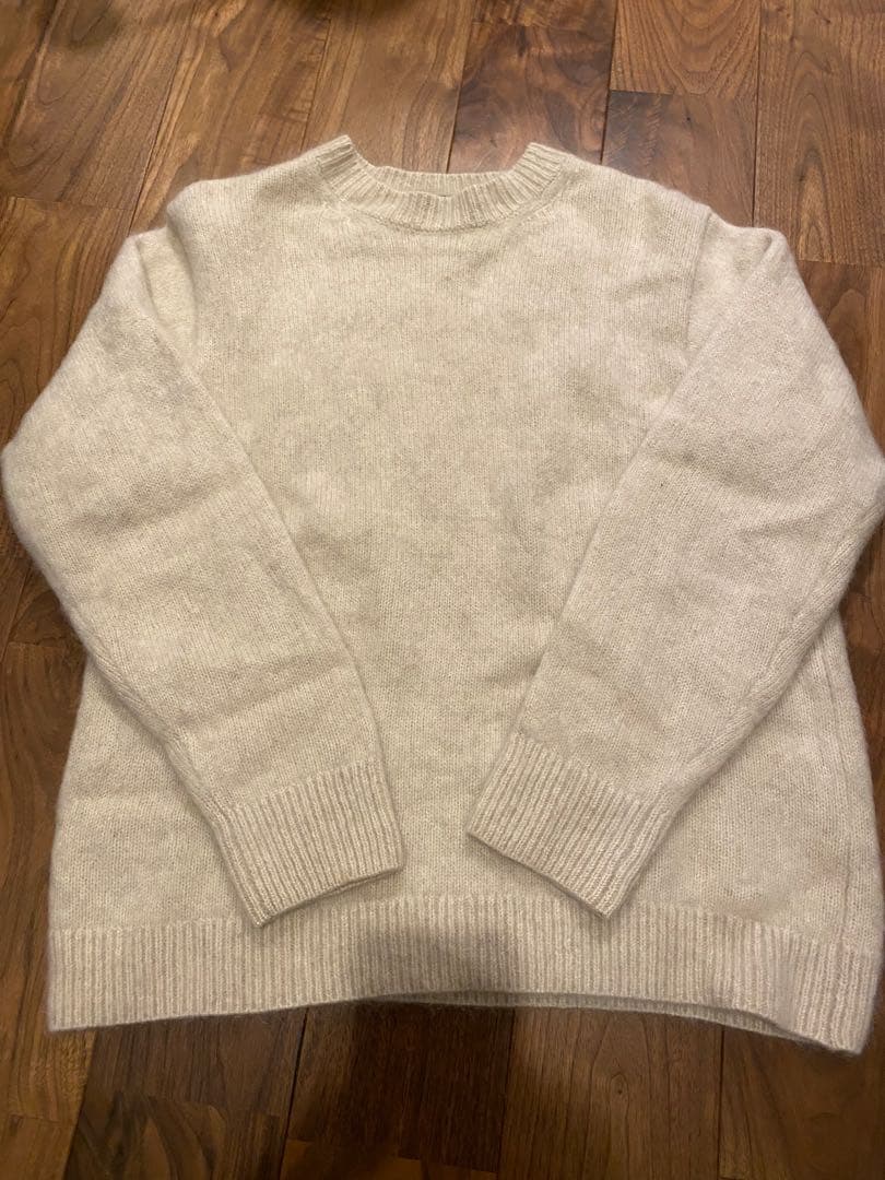 STUNNING LURE ホワイトヤクニットプルオーバー オフホワイト