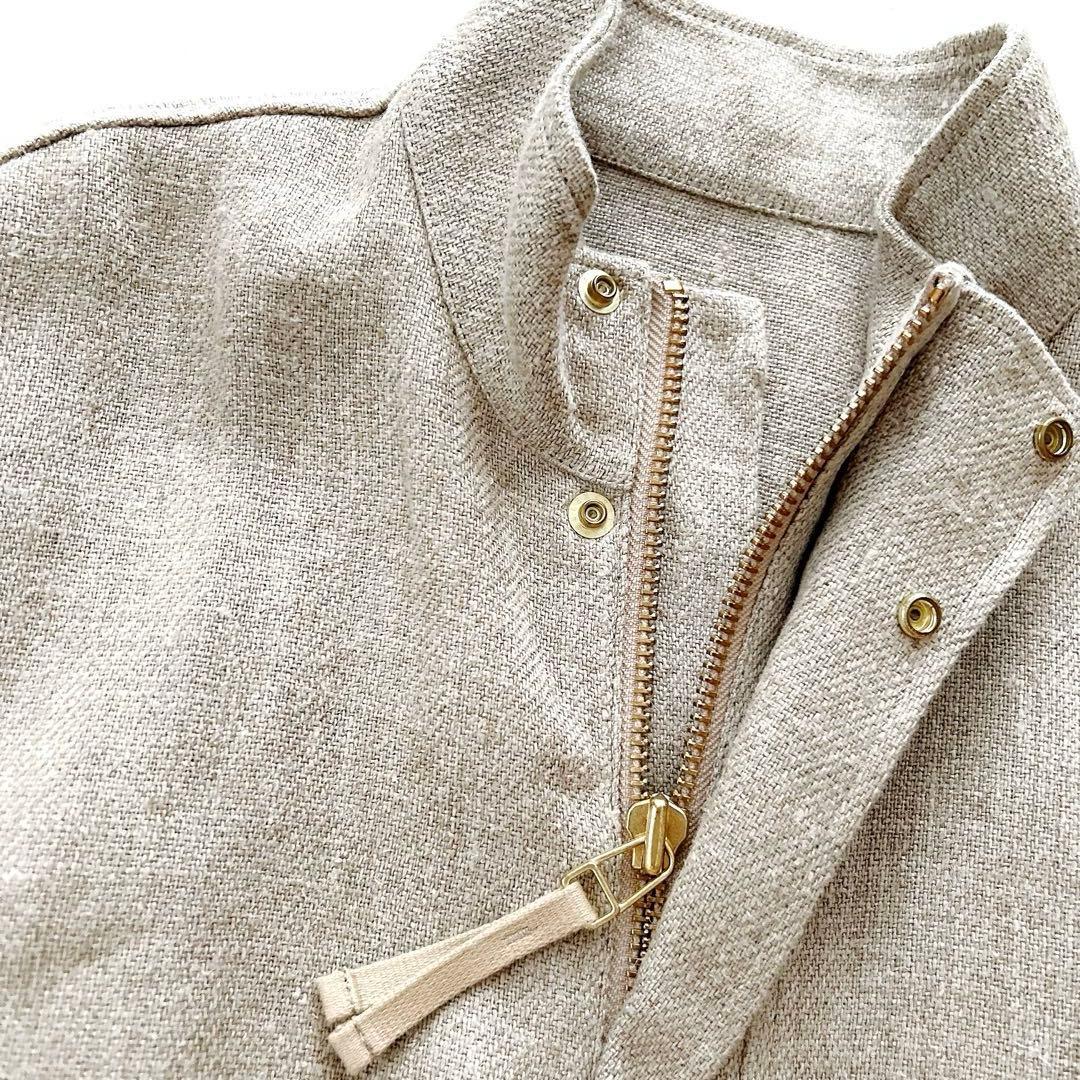 24年モデル✨カレンソロジー　セミウェットリネンツイルブルゾン 定価6.5万円