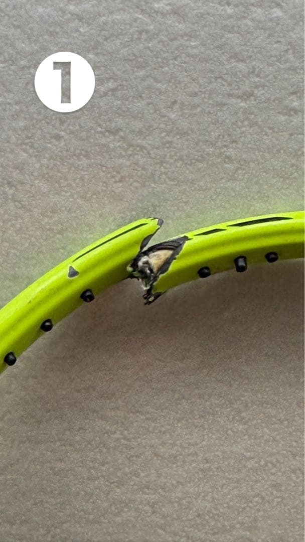 バドミントンラケットジャンク品7本