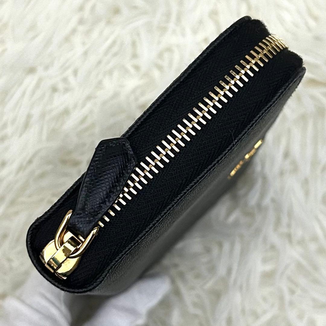 ［極美品］PRADA ハート バイカラー ロゴ ロングウォレット 長財布