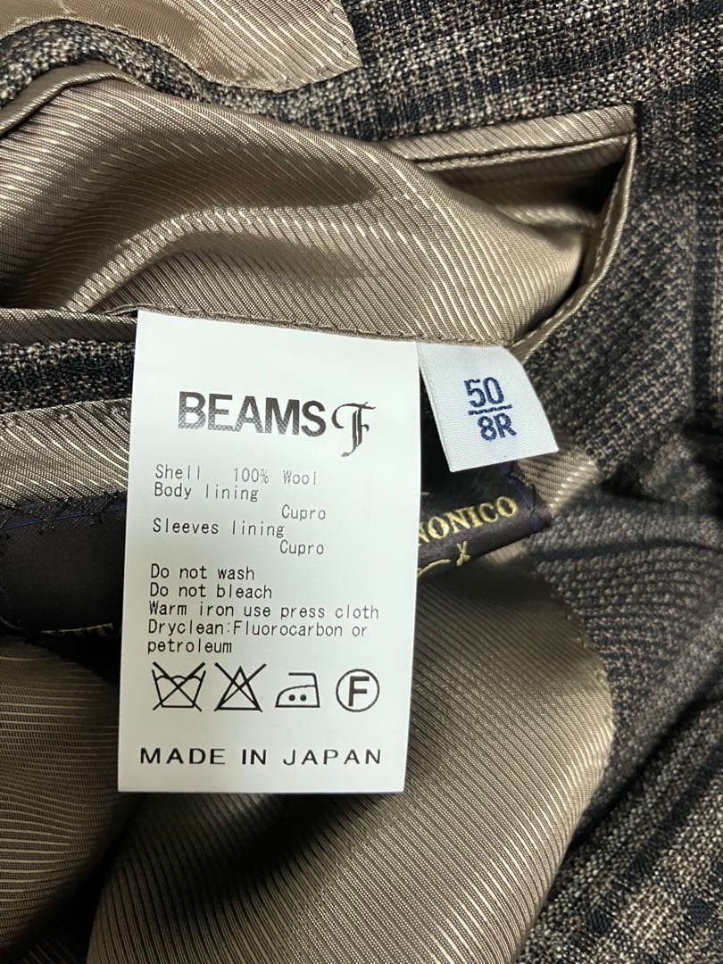 BEAMS F（ビームスF）✖️CANONICOカノニコ生地のテーラードジャケット