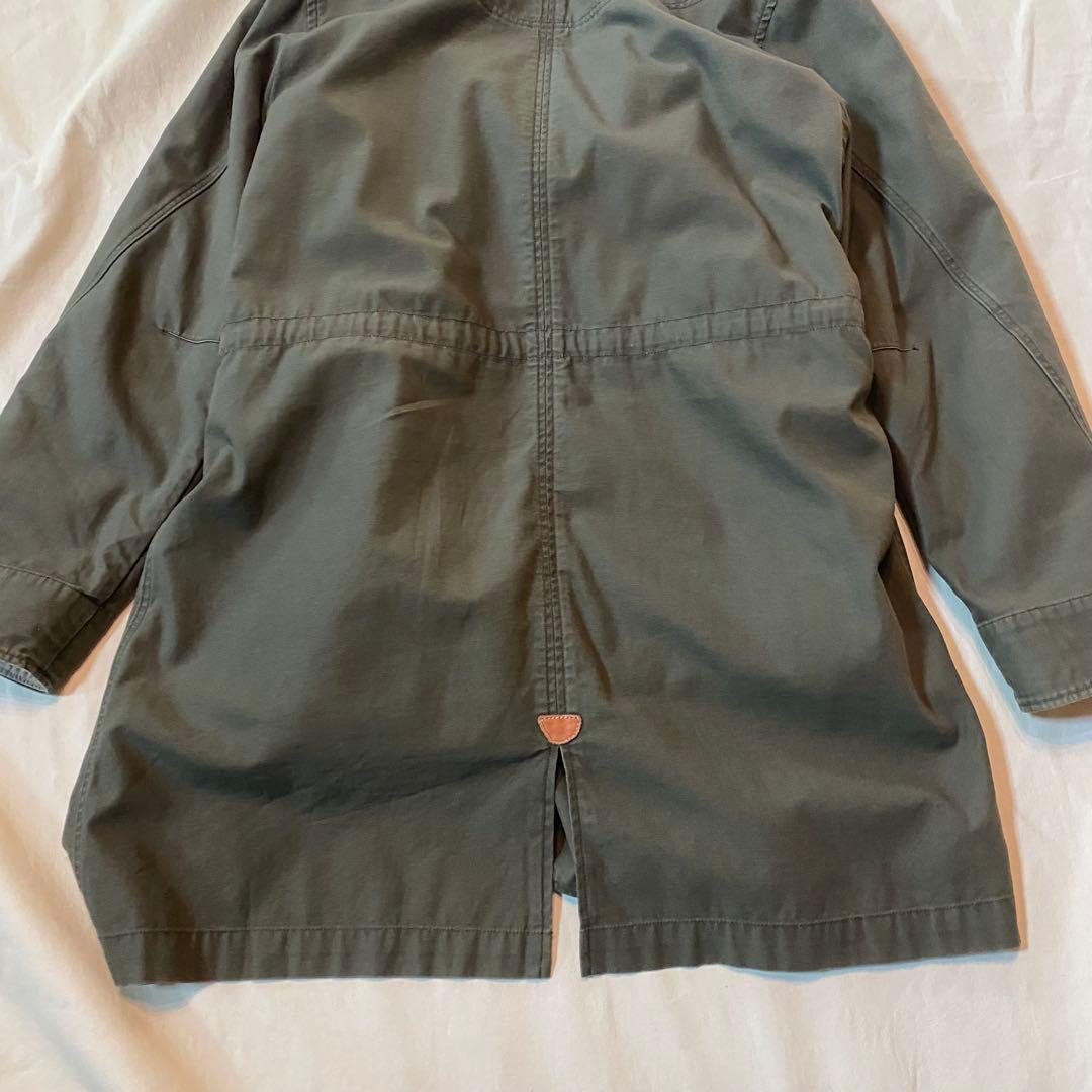 Vm ヴーム ミリタリーモッズコート 中綿ライナー付き カーキ フード 4