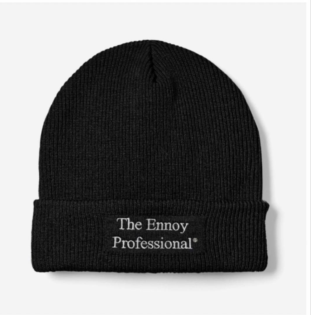 ennoy PROFESSIONAL KNIT CAP black エンノイ