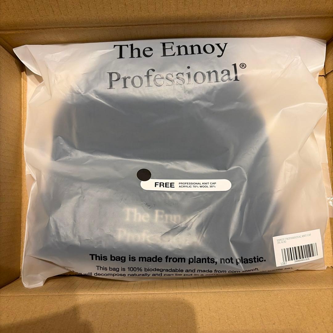 ennoy PROFESSIONAL KNIT CAP black エンノイ