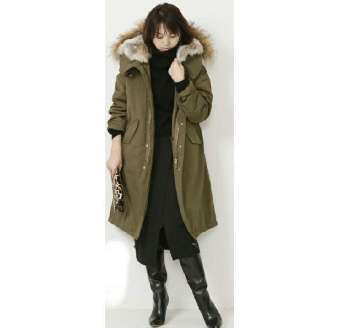 Deuxieme Classe ドゥーズィエムクラス　モッズコートラビットファー