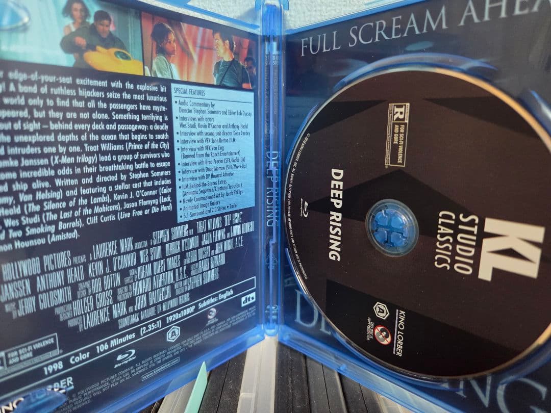 廃盤 ザ・グリード DEEP RISING Blu-ray 海外盤