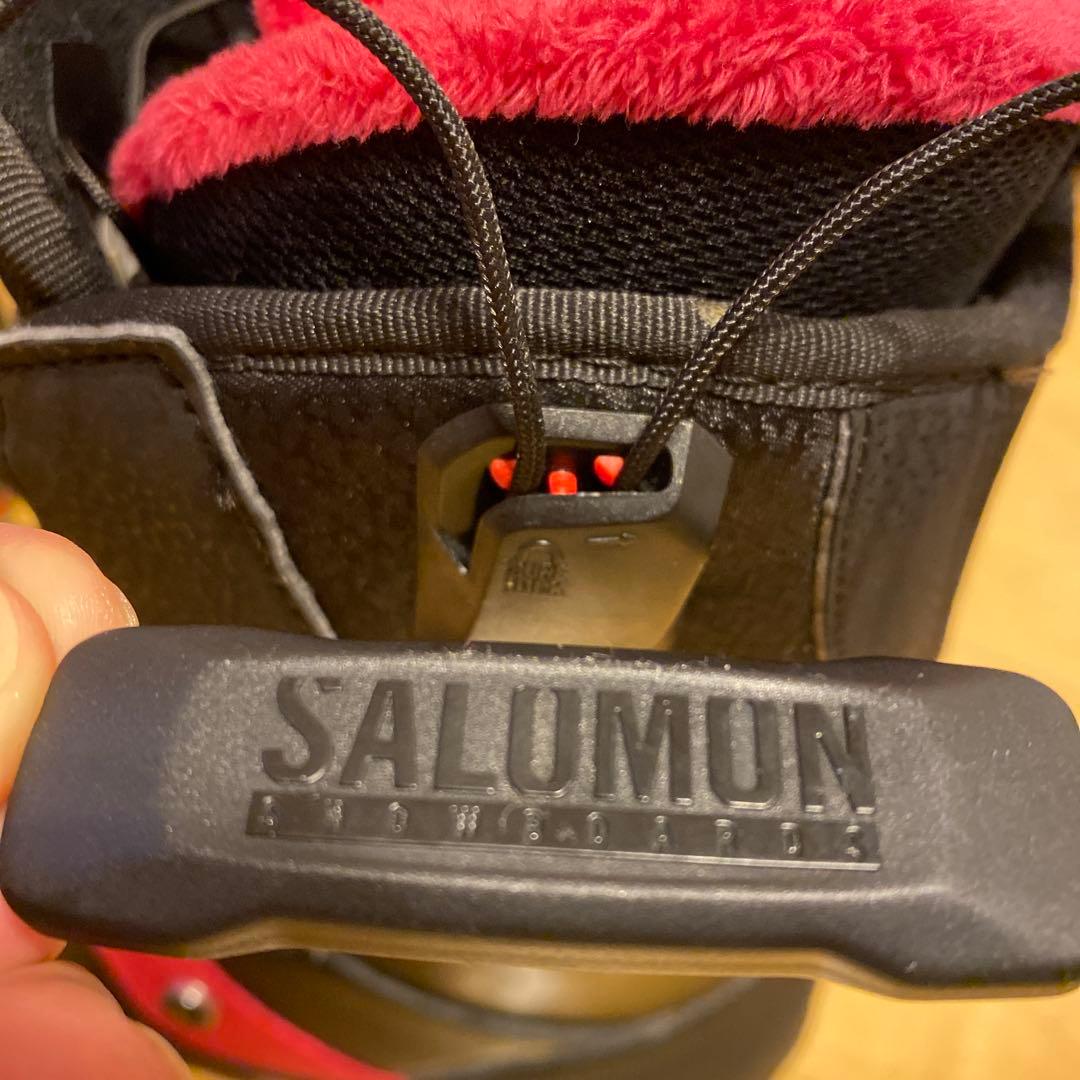 23 SALOMON スノーボードブーツ ブラック/ピンク