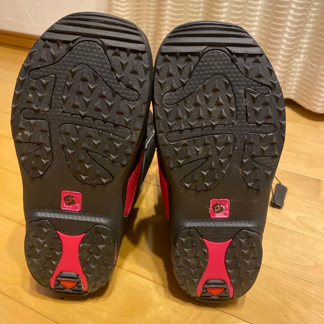 23 SALOMON スノーボードブーツ ブラック/ピンク