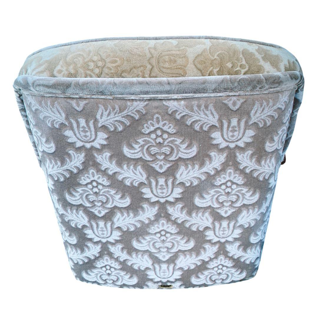 金華山 花柄ベロア　カリモク　ソファ　1人掛け　ヴィンテージ　レトロ