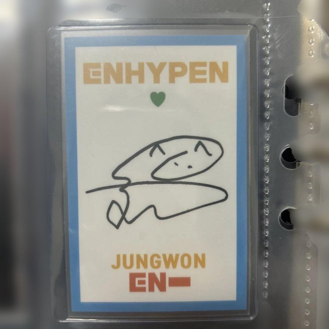ENHYPEN Jungwon サイン入りタレントカード