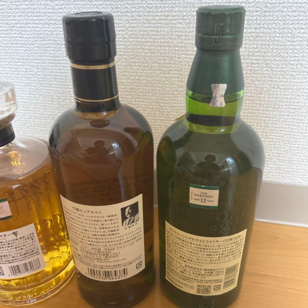 新品✖️響2本、竹鶴、白州12年