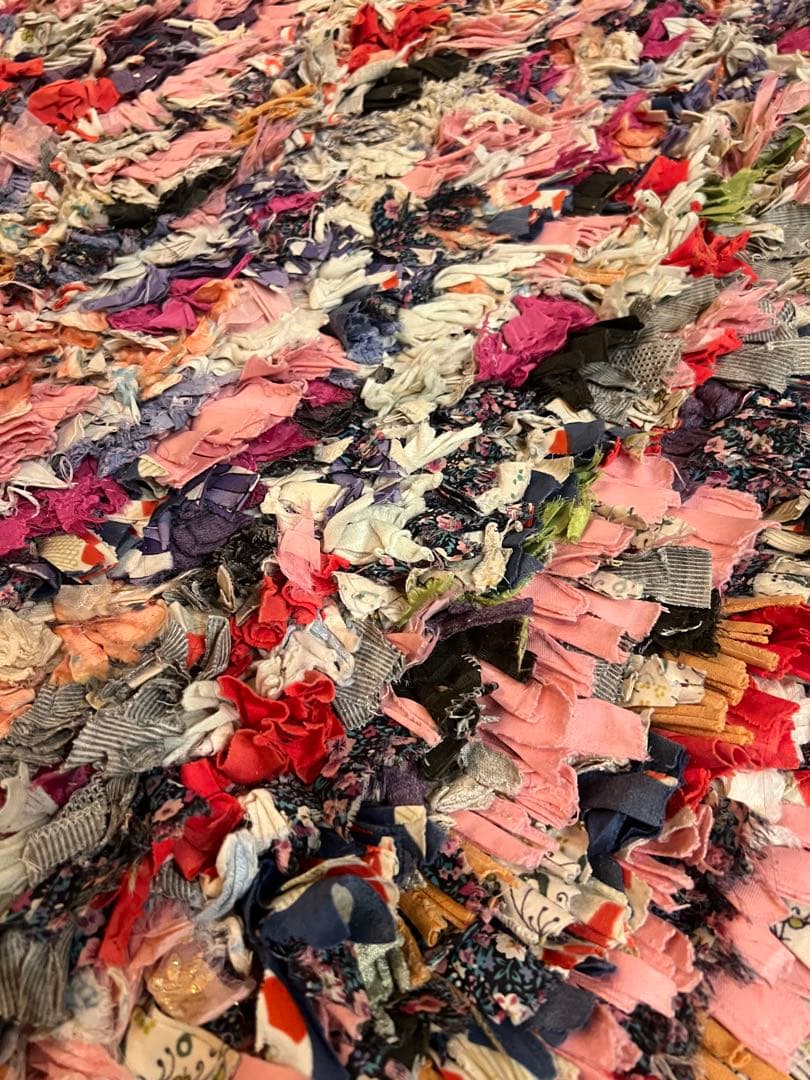 藤*穂様 モロッコラグ　カラフルフリンジラグ・カーペット　大サイズ