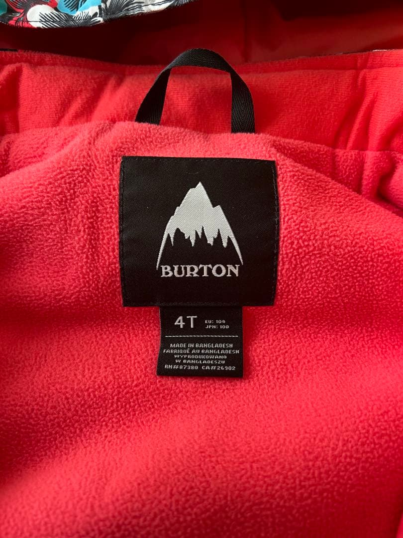 バートン　スキーウェア　サイズ4T