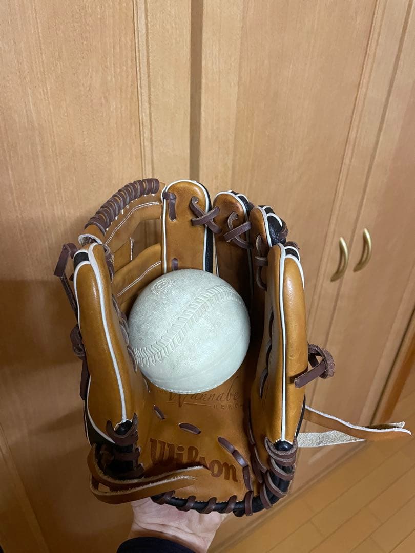 ウィルソン　Wilson　ワナビーヒーロー　軟式　内野手用　グローブ　超美品