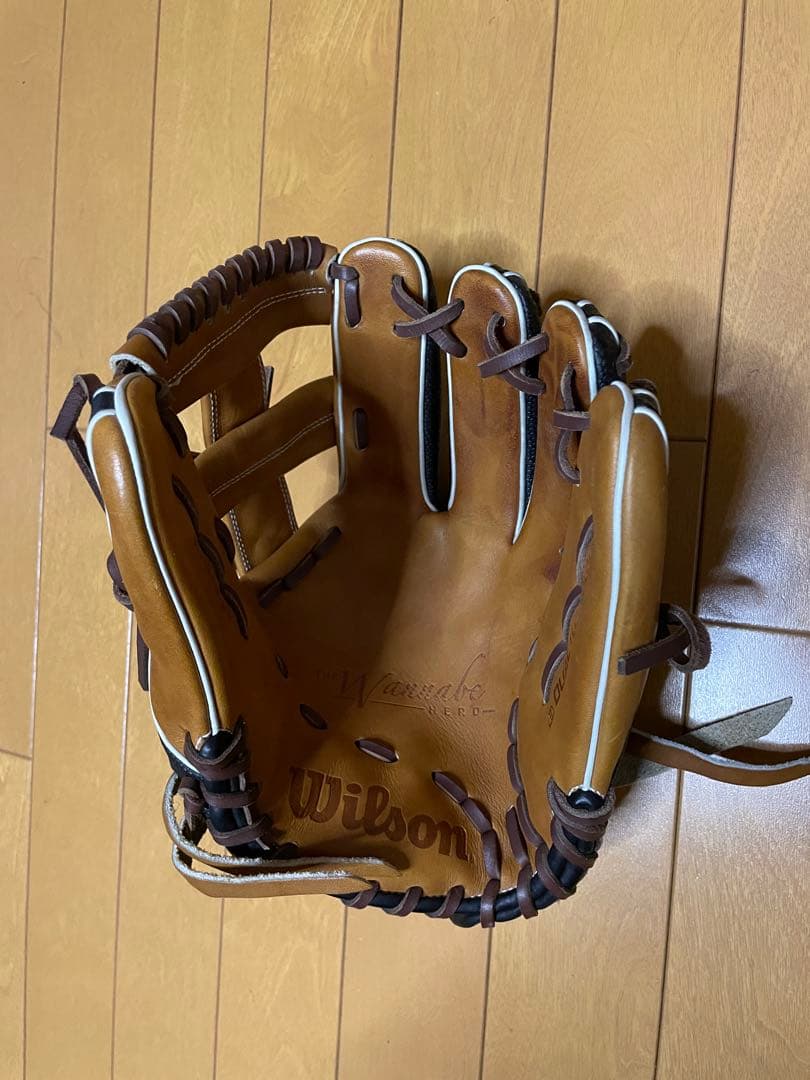 ウィルソン　Wilson　ワナビーヒーロー　軟式　内野手用　グローブ　超美品