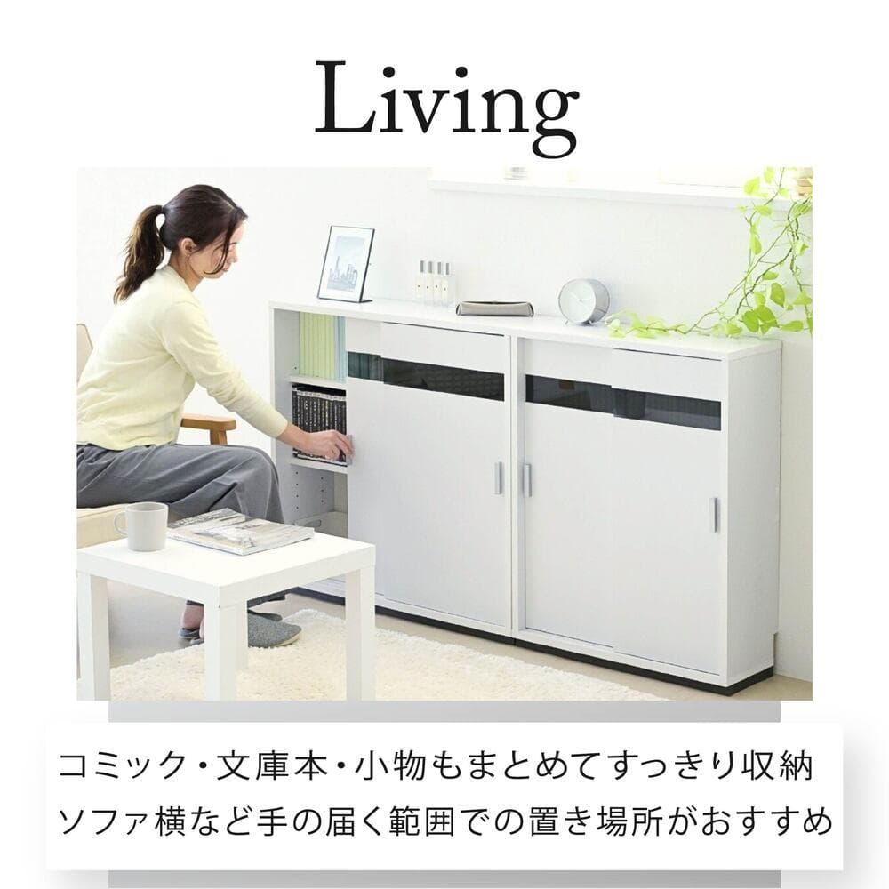 開店記念セール！！ カウンター下収納 引き戸 薄型 幅80㎝