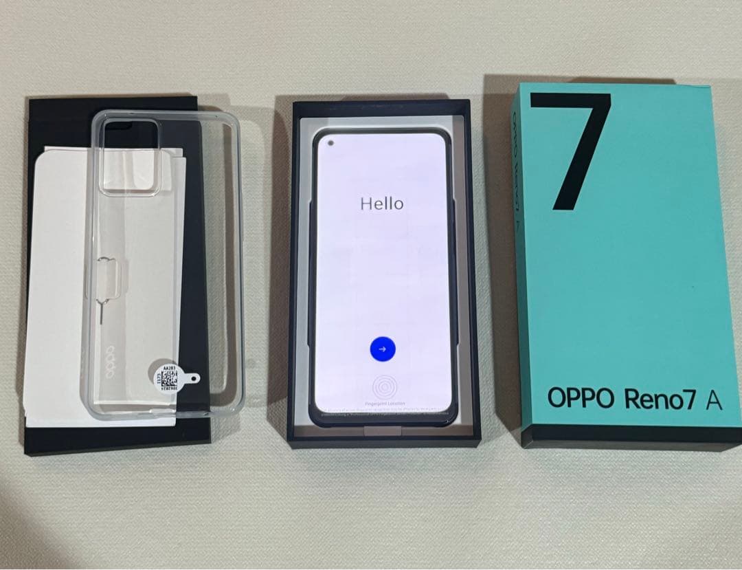 OPPO Reno7 A 本体 クリアケース付き