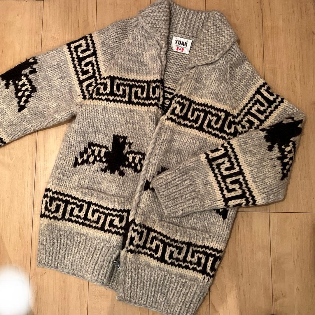 新品　カナダ産　カウチンセーター　レディース