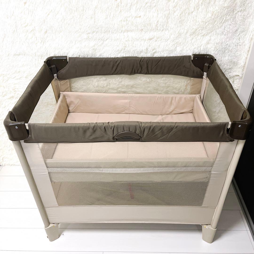 Aprica アップリカ ベビーベッド ココネル ココア 程度良好 美品