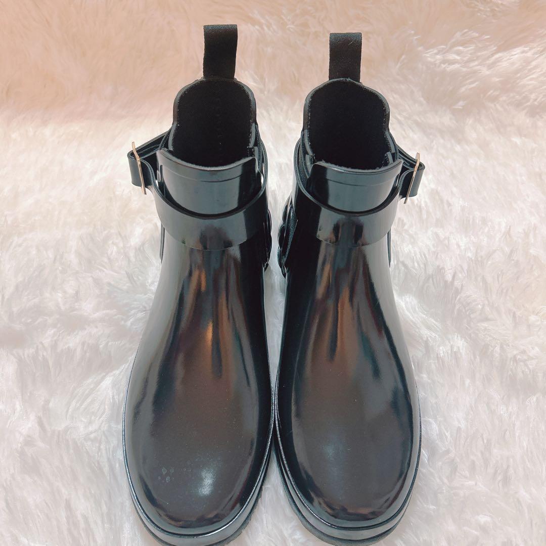 HUNTER ハンター　レインブーツ　サイドゴア　ブラック23㎝