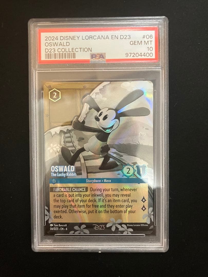 Disney ロルカナ オズワルド D23 限定 プロモ PSA10 ディズニー